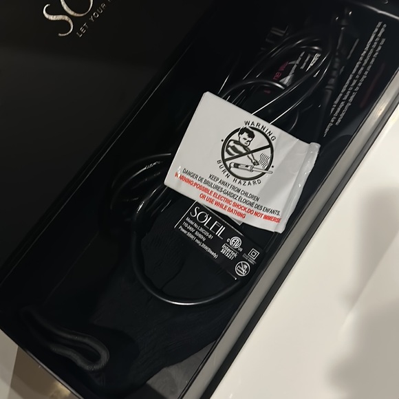 SOLEIL curling iron 25mm BLACK - Picture 4 of 5